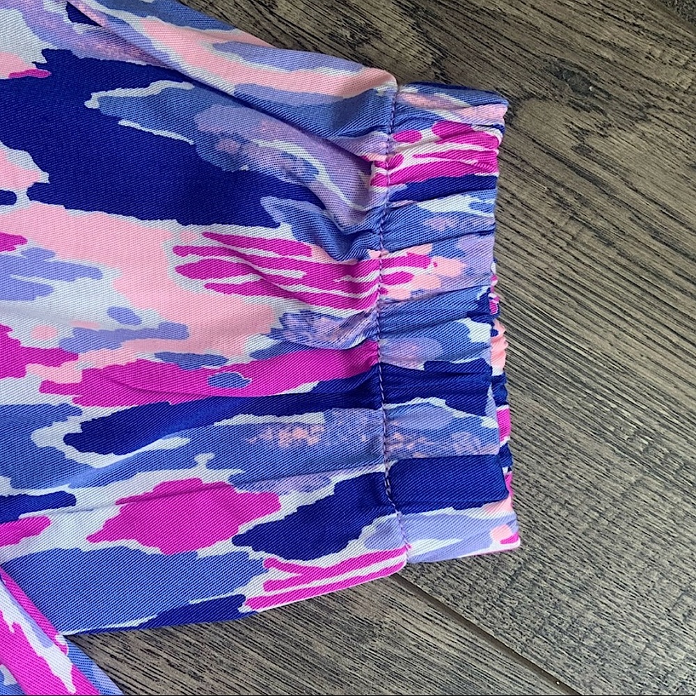 Lilly Pulitzer Multicolor Painterly Print Pants - Blue, Pink, Purple - Picture 3 of 4